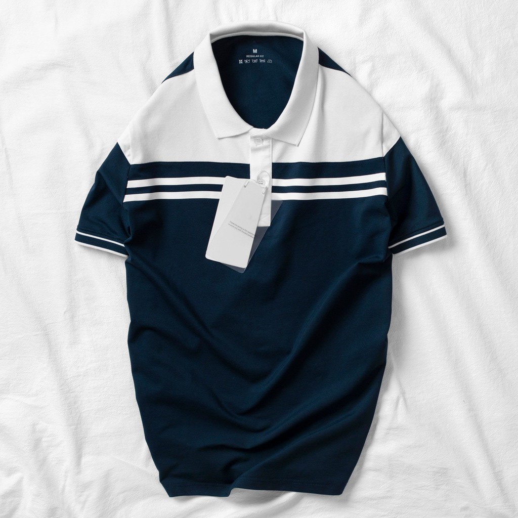 Áo thun nam có cổ tay ngắn, áo polo nam vải cotton from rộng 3 mẫu siêu hot | BigBuy360 - bigbuy360.vn