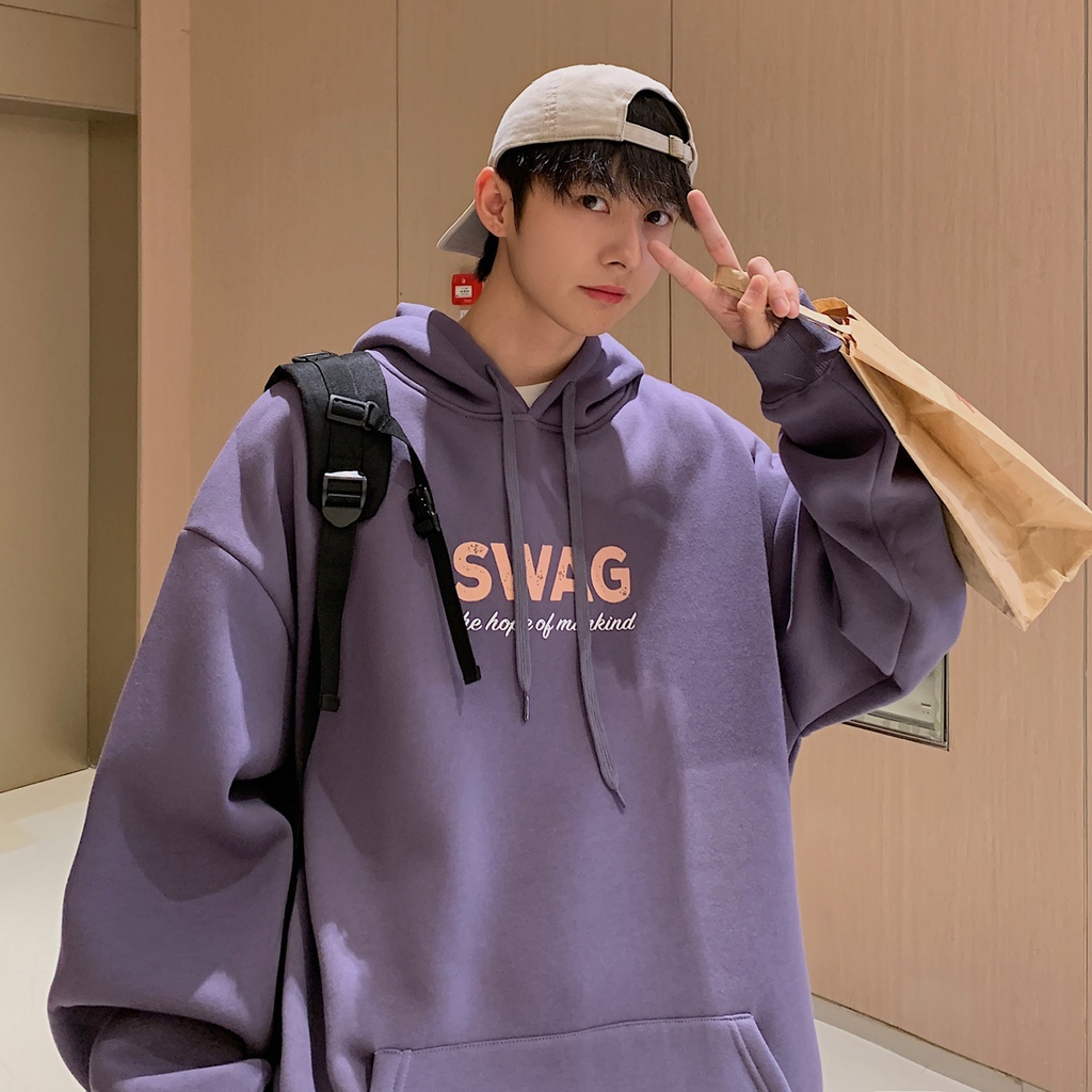 Áo hoodie dáng rộng phong cách hong kong cá tính thời trang xuân thu 2021 cho nam