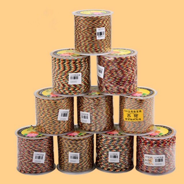 ⚠️ BÁN SỈ ⚠️ Cuộn dây chỉ ngũ sắc kim tuyến tết vòng tay handmade - Loại 1 siêu đẹp TH189