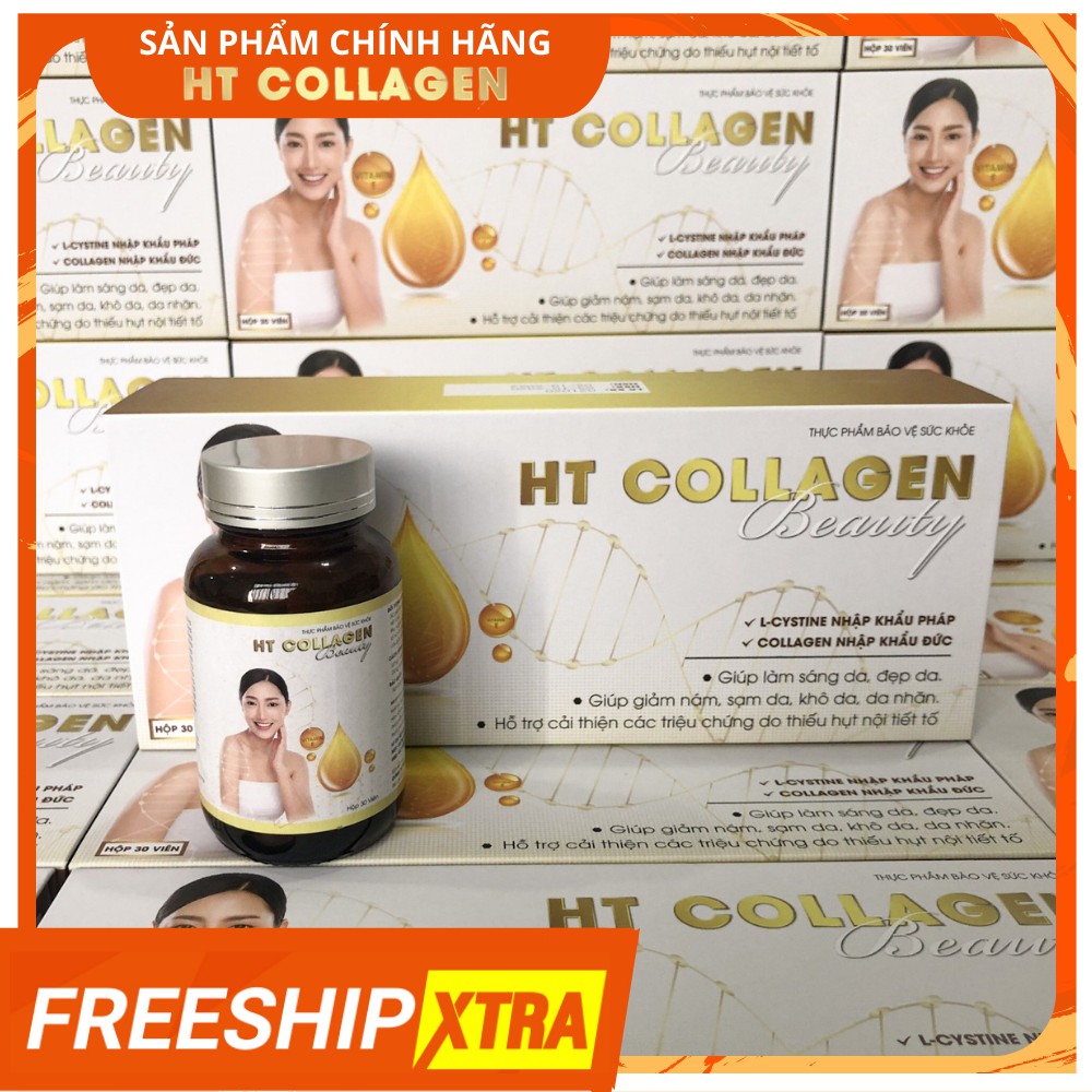 Viên uống trắng da bố sung Collagen HT COLLAGEN BEAUTY hiệu quả sau 1 tháng sử dụng