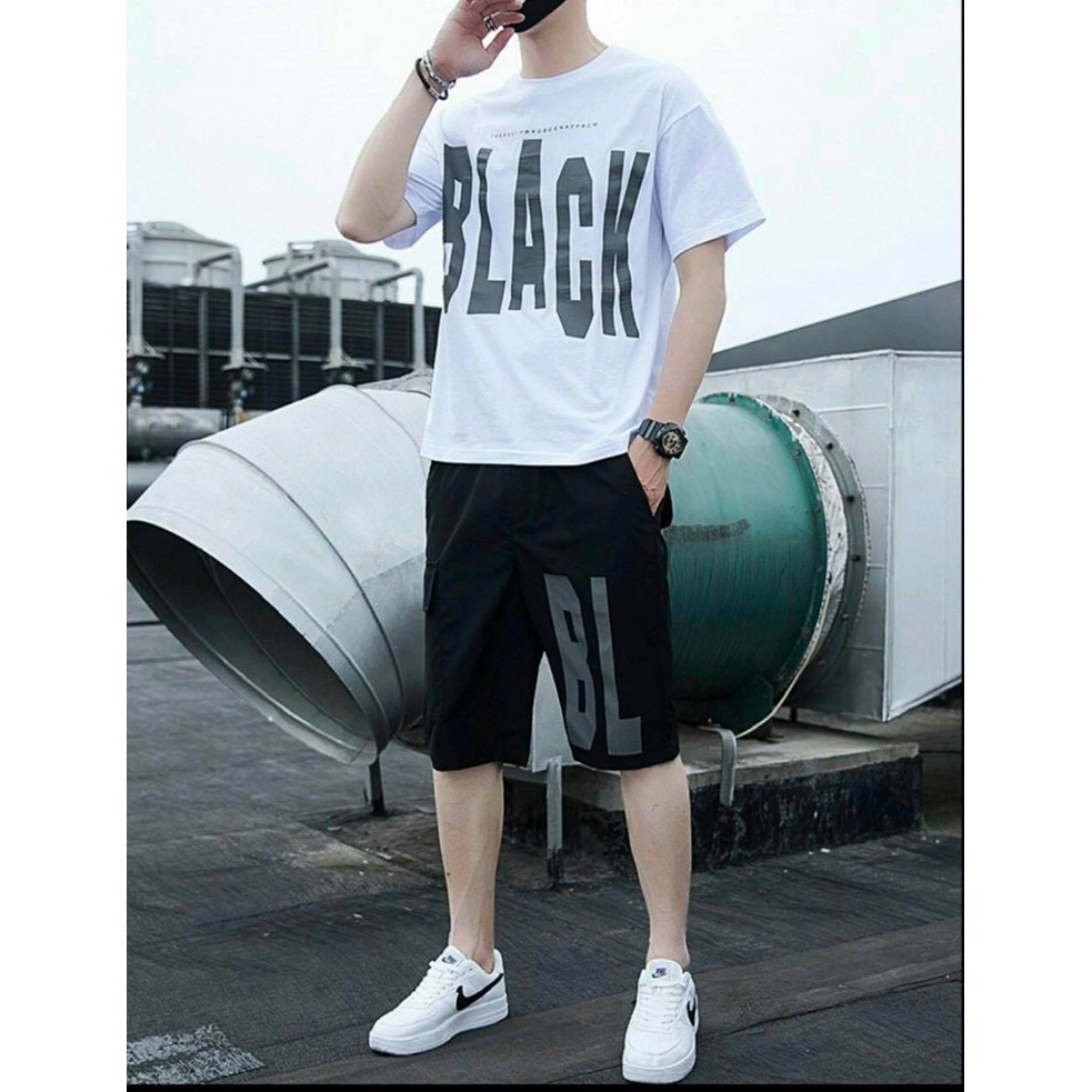 Set bộ đồ nam Quần áo thun mùa hè cao cấp hot nhât Phong cách Hàn Quốc mặc đẹp hot trend 2021
