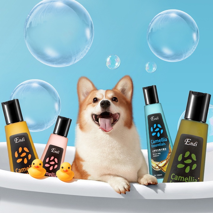 Sữa Tắm Chó Mèo Lông Trắng Hoa Trà Camellia 500ml, Lưu Hương, Khử Khuẩn