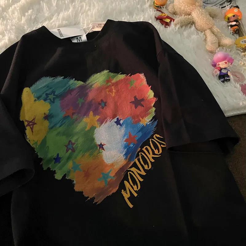 NRVP Áo Thun 100% Cotton Dáng Rộng Thời Trang Hàn Quốc Cho Nữ