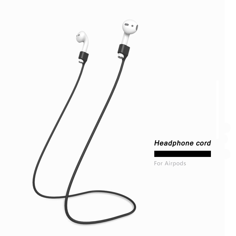 Dây Đeo Tai Nghe Basspal Bằng Silicon Mềm Chống Mất Cho Airpods Tws Bluetooth 55cm