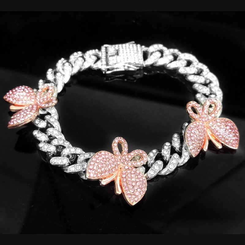 1 Vòng Tay Hình Bướm Đính Đá Lấp Lánh Phong Cách Hip Hop | BigBuy360 - bigbuy360.vn