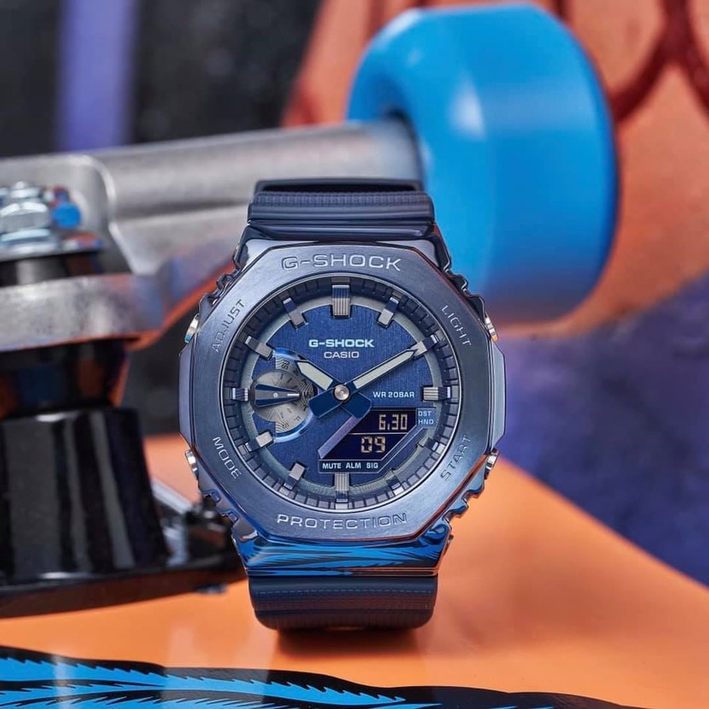 Đồng hồ Nam Dây nhựa Casio G-Shock GM-2100N-2ADR chính hãng bảo hành 5 năm Pin trọn đời