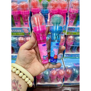 Set 2 chiếc Kẹo mút micro bé heo Peppa Pig có đèn siêu xinh