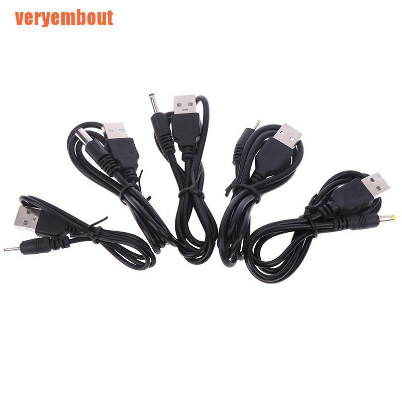 Giắc Chuyển Đổi Từ USB Sang DC 5.5mm * 2.1 / 2.5 * 0.7 / 3.0 * 1.0 / 4.0 * 1.7 / 3.5 * 1.35 5V