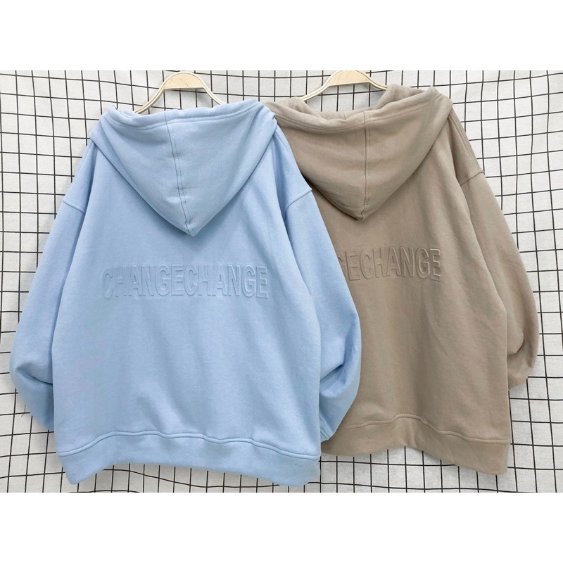 Áo Khoác Zip 37 Vải Nỉ Bông Form Rộng