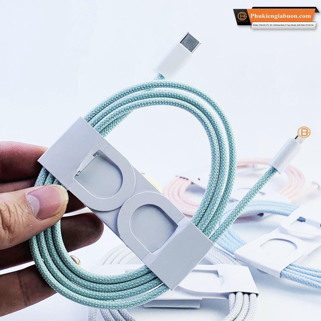 Cáp Sạc Type C 20w PD Bọc New 2022-2023, cáp sạc nhanh 20w - Hỗ Trợ Sạc Siêu Nhanh  dùng cho lPhone/lPad