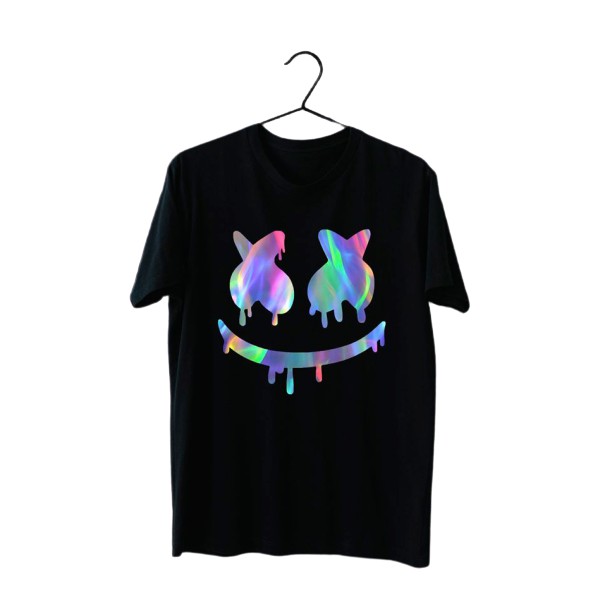 Áo phông phản quang bảy màu Dấu nhân chảy rãi, form rộng tay lỡ chất Cotton freesize cho nam và nữ MODY