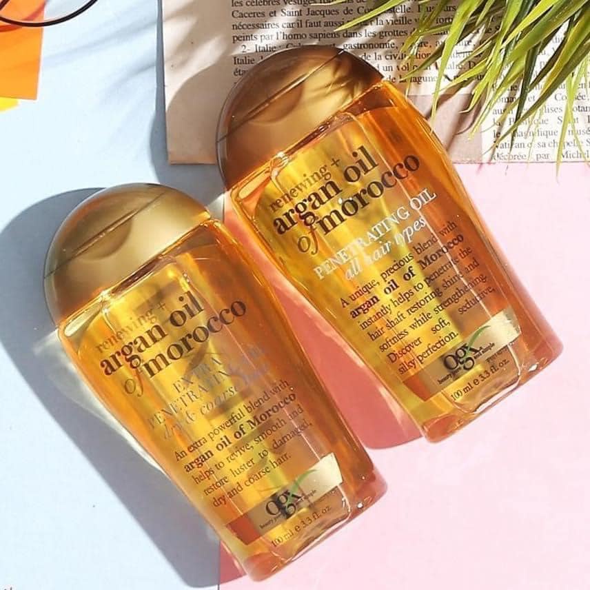 Tinh Dầu Dưỡng Tóc OGX Biotin Renewing Argan Oil Of Morocco USA  Phục Hồi Hư Tổn - 100ml