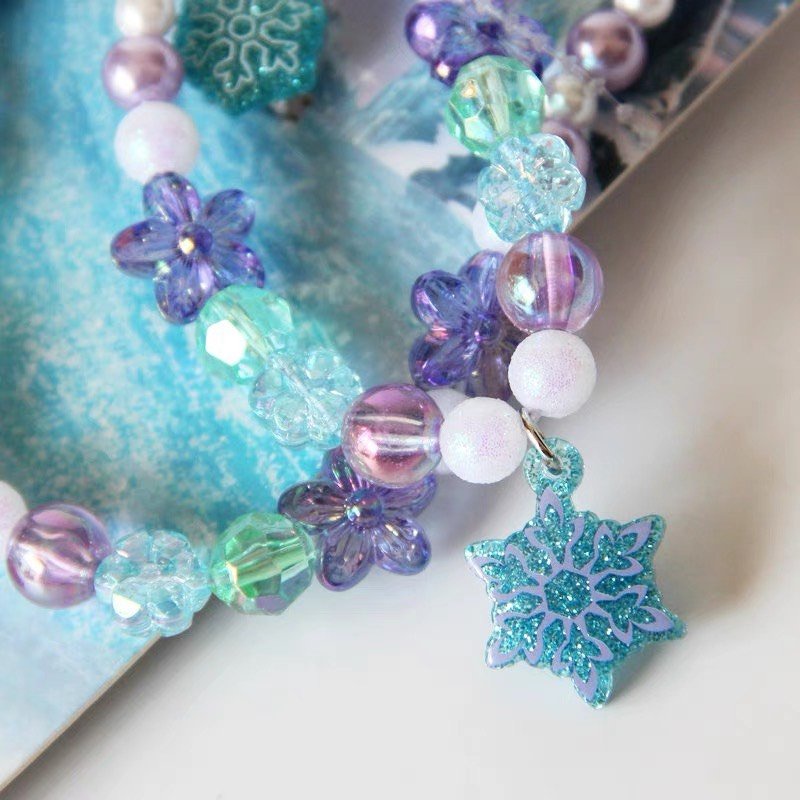 Set trang sức Frozen 3 gồm vòng cổ, vòng tay và nhẫn cho bé yêu