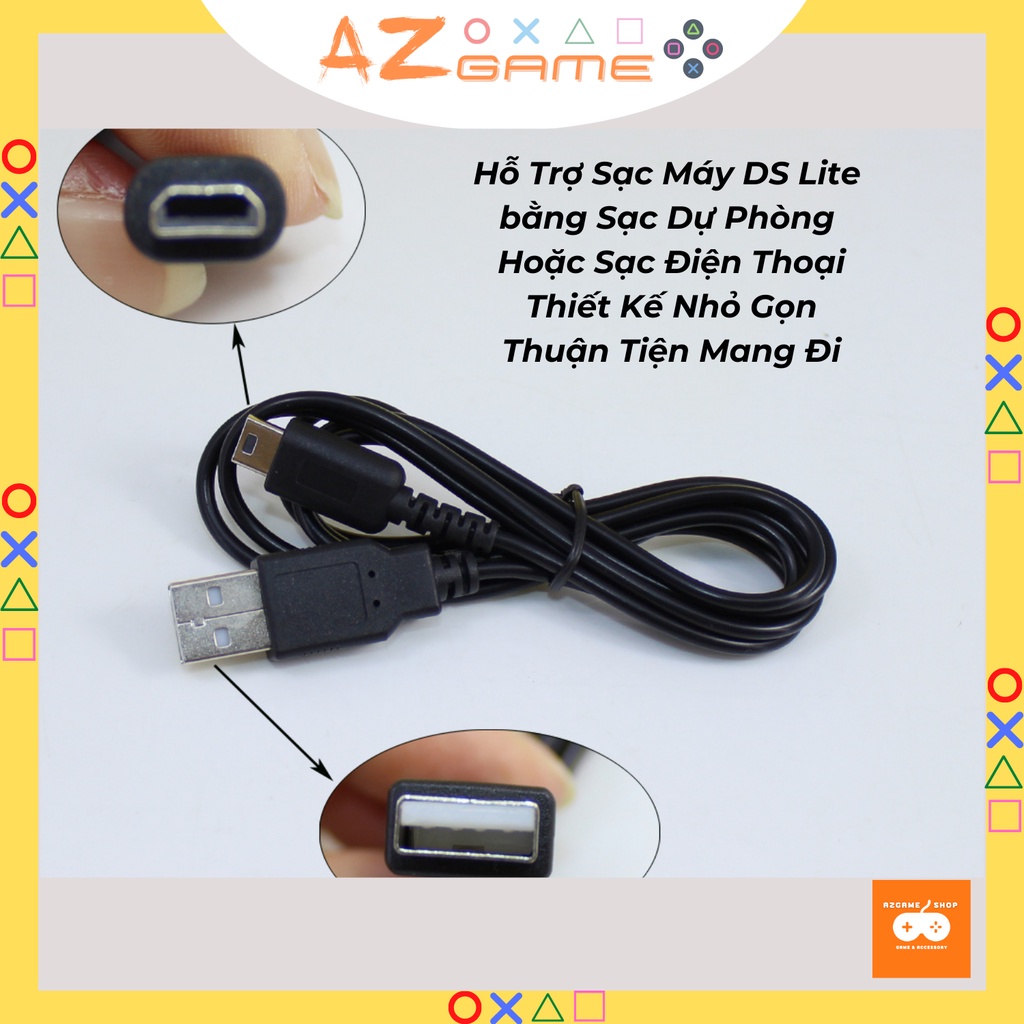 Dây Cáp Sạc USB cho Nintendo DS Lite cao cấp