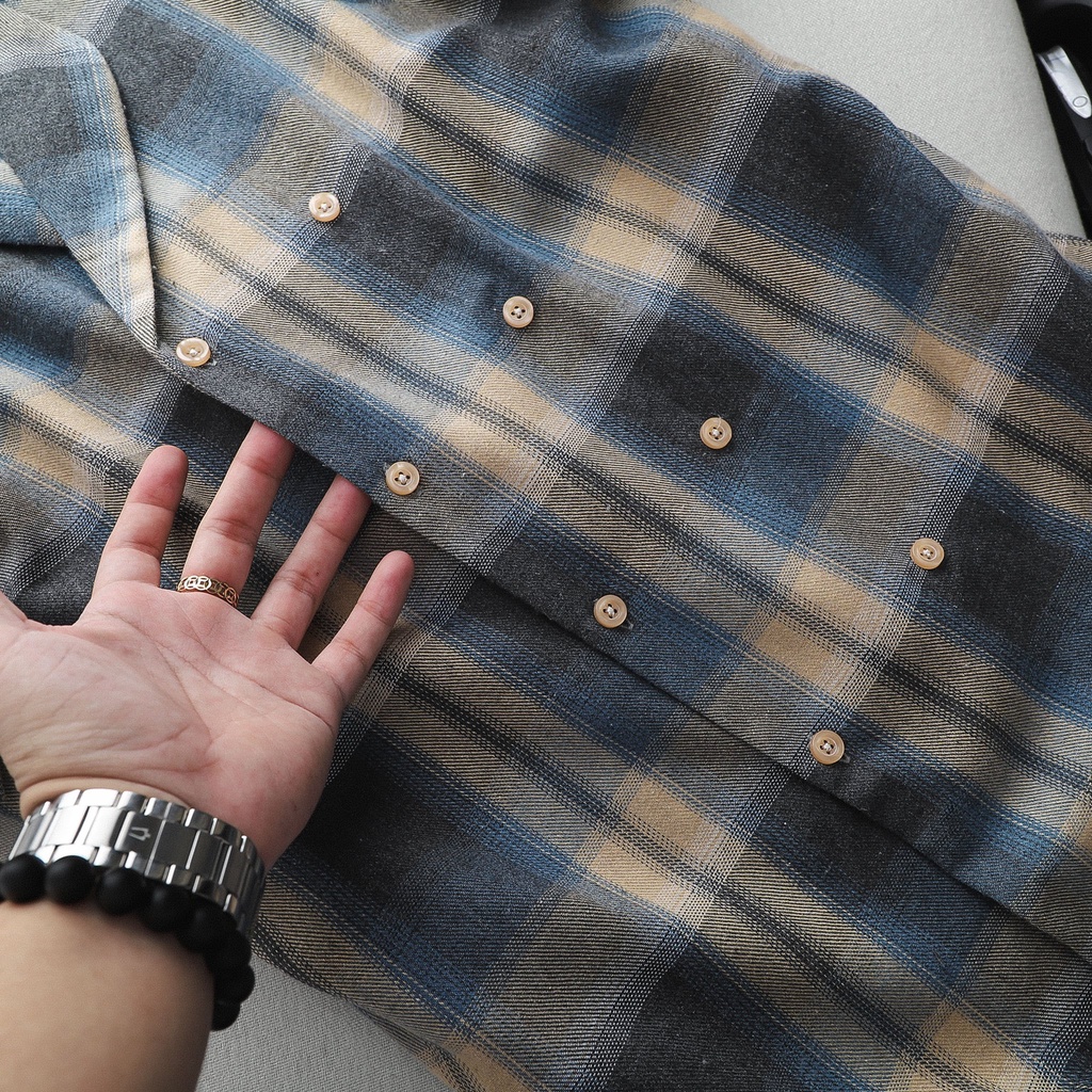 Áo Sơ Mi Nam INF Omber Checkered BY , Chất vải Flannel Cao Cấp Form Regular SM005618, SOMEHOW | BigBuy360 - bigbuy360.vn