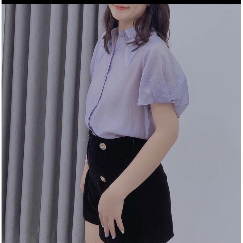 NEVA Newtag set áo sơ mi hồng/tím mới nguyên tag M/L/XL