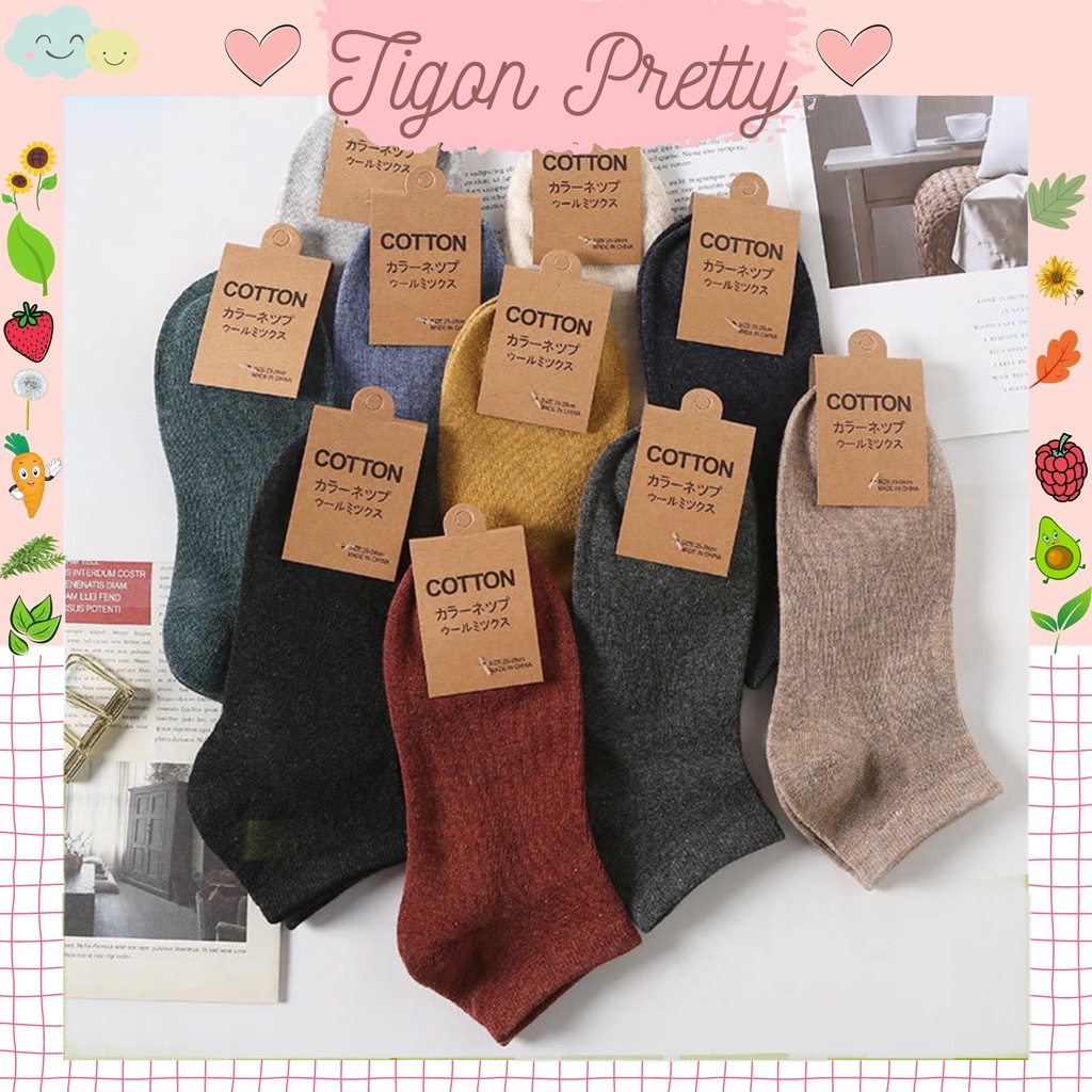 Combo 10 Đôi Tất/Vớ Cotton Nam Nữ xuất Nhật thấp cổ hàng cao cấp