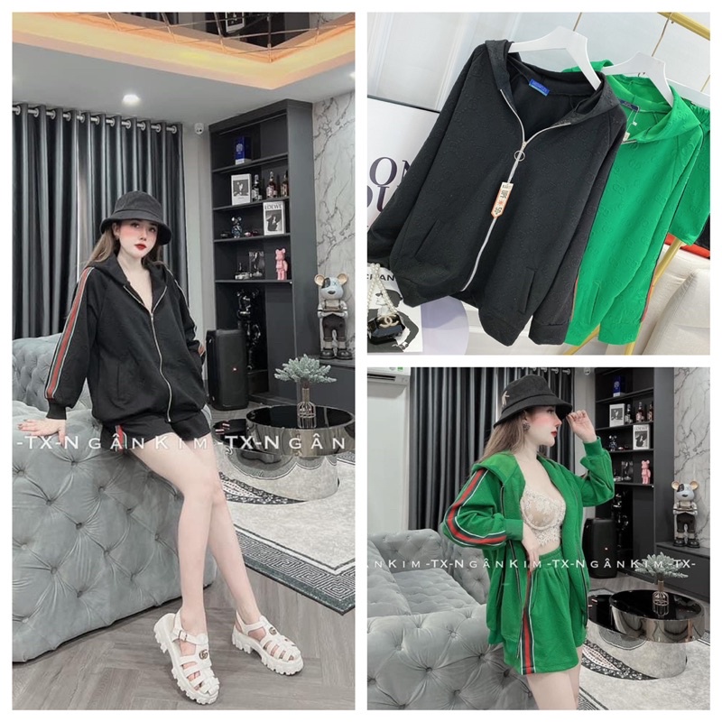 [ 𝐅𝐑𝐄𝐄 𝐒𝐇𝐈𝐏 ]SÉT GU..CCI SIÊU ĐẸP  CHẤT LIỆU XỐP DẬP NỔI ĐANG CHẠY LẮM Ạ . MẶC LÊN ĐỨNG FORM LẮM A