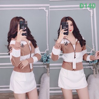 Áo khoác nữ sọc ngang thời trang