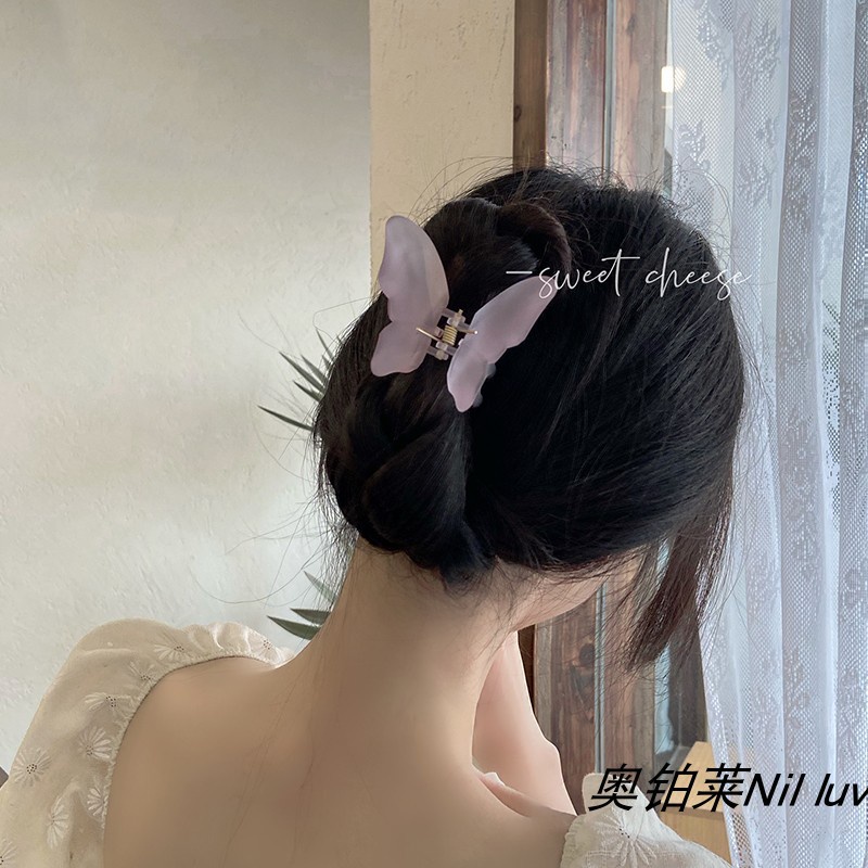 Kẹp Tóc Hình Bướm Sau Lưng Phong Cách Hàn Quốc Cho Nữ