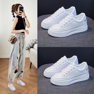 Buy 3 get 1 Ready Stock sneakers 2022 new net red ins Korean version of small white shoes women's heightened thick-soled platform shoes street shooting sports casual shoes