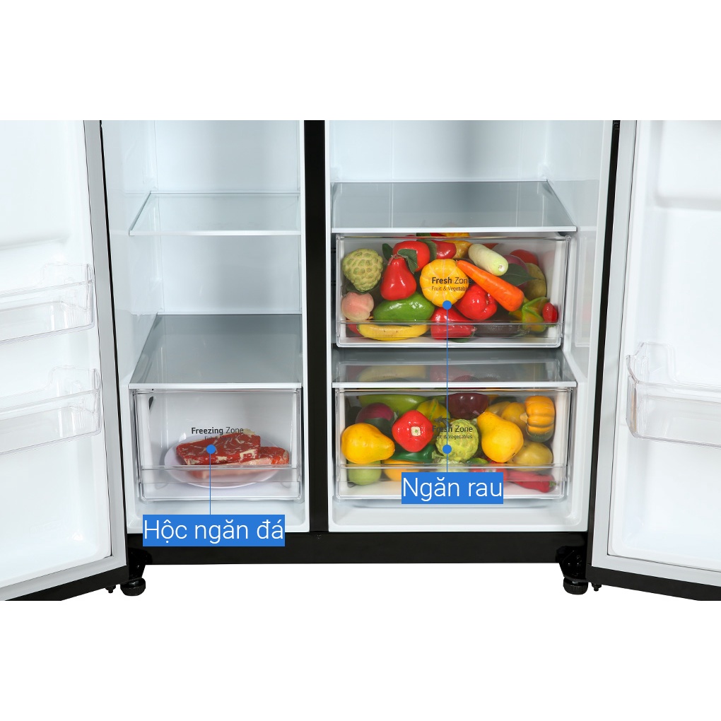 [MIỄN PHÍ GIAO LẮP] GR-B257WB - Tủ lạnh LG Inverter 649 Lít GR-B257WB