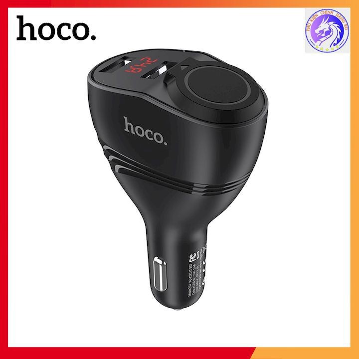 Tẩu sạc Ôtô Hoco Z34 - 2 Đầu ra 3,0A Với Màn Hình LED Thuận Tiện - Hàng Chính Hãng