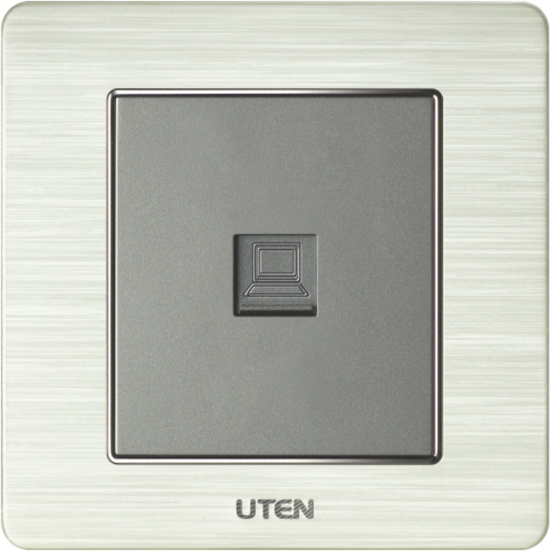 Bộ ổ cắm điện  ổ cắm điện thoại, mạng, tivi Uten V6 Hàng chính hãng Cao Cấp