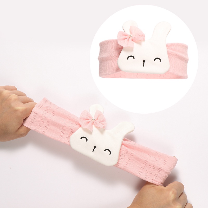 Băng đô  Hình thỏ hai màu trắng hồng