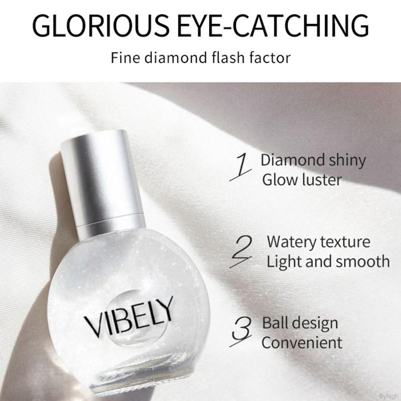 Nhũ bắt sáng dạng lỏng VIBELY thiết kế vỏ hình bóng đèn nhỏ | BigBuy360 - bigbuy360.vn