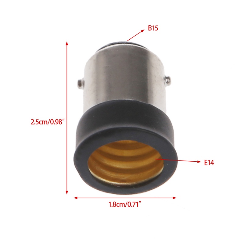 ✿ Đuôi Đèn Chuyển Đổi B15 Male Sang E14 Female Giá Đỡ