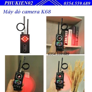 Máy phát hiện nghe lén, thiết bị định vị, camera quay lén K68 thế hệ mới