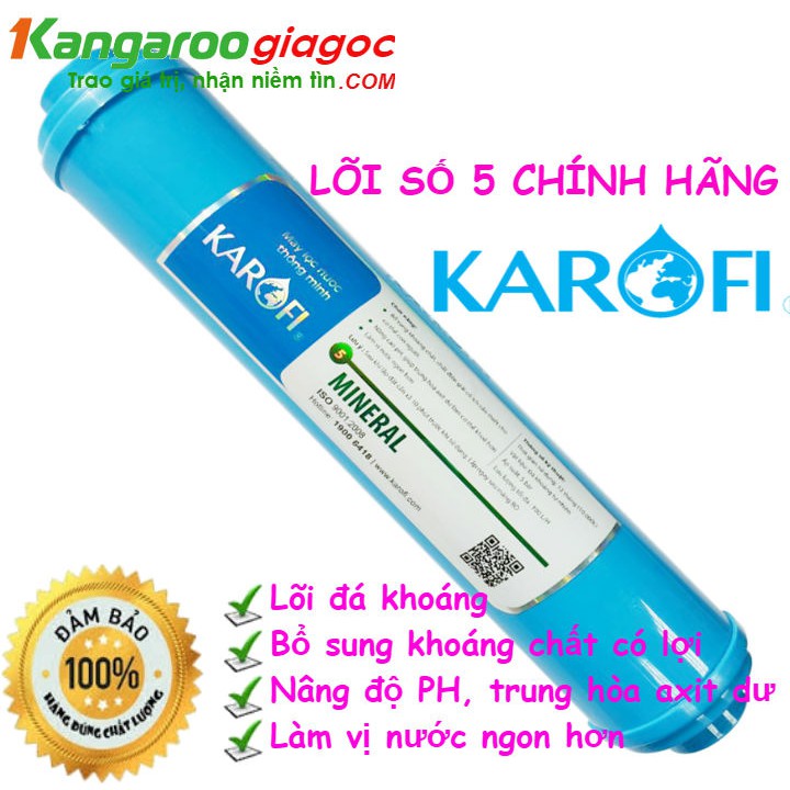 [CHINH HANG] Combo 6 lõi lọc karofi chính hãng | Bộ karofi123| 01 lõi 5 | 01 lõi 6 | 01 lõi RO Dow