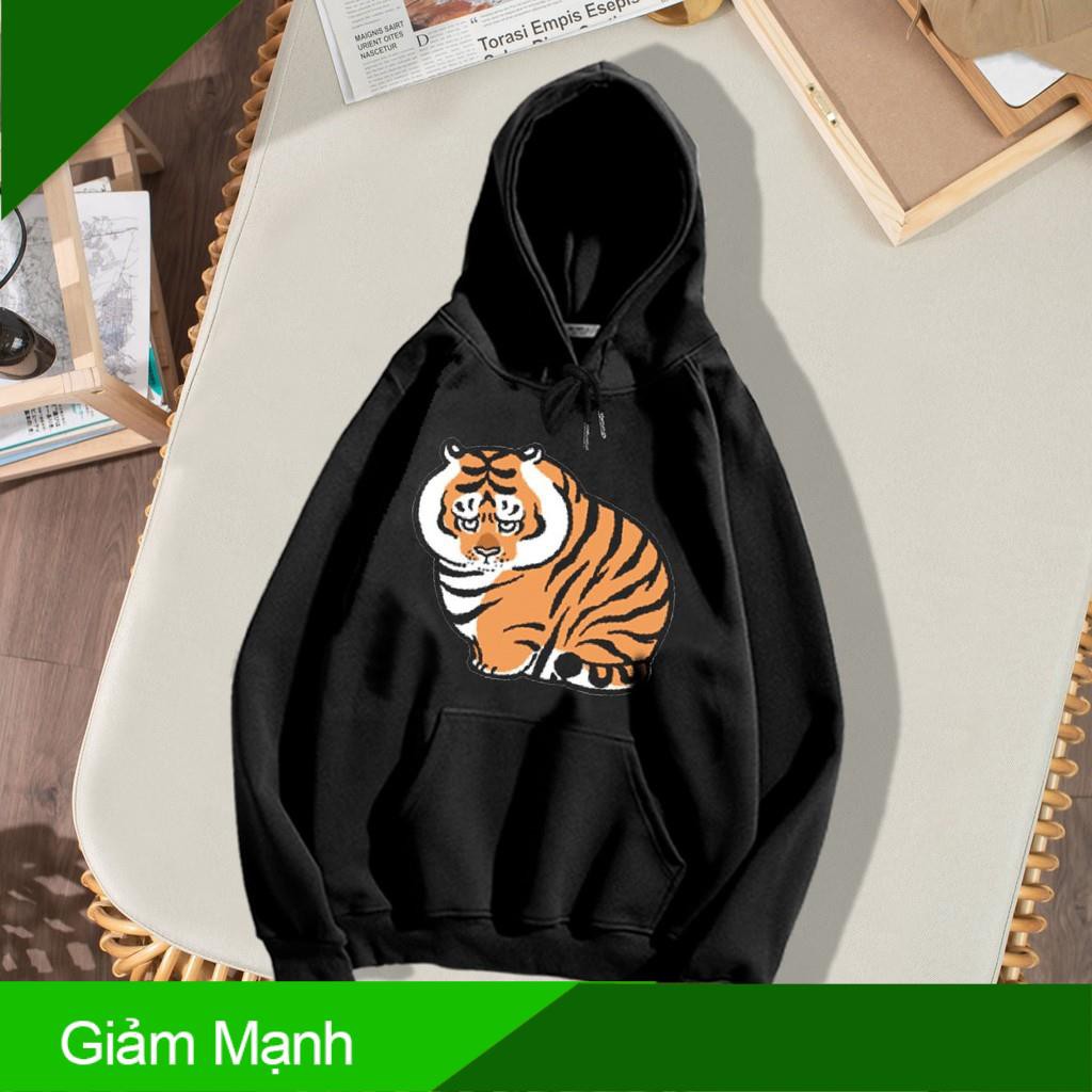 (Giảm Mạnh) Áo HOODIE hình HỔ BÉO đáng yêu, chất nỉ bông 2 lớp cao cấp chống xù mặt ngoài.
