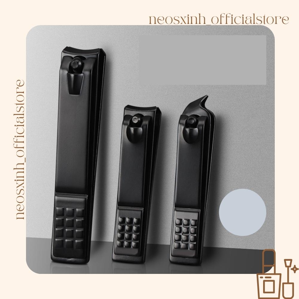 Cắt Bấm Móng Tay Mạ Đen 3 Kiểu Bằng Thép Không Gỉ - Neosxinh Nails