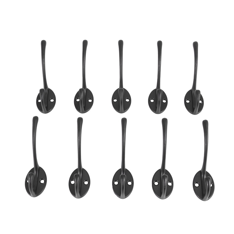 Set 10 Móc Đôi Treo Quần Áo Bằng Sắt Kiểu Công Nghiệp Cổ Điển