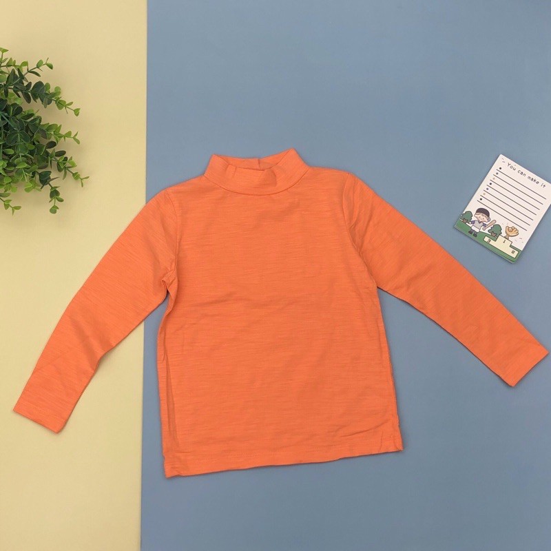 LITIBABY  Áo cổ 3 phân giữ nhiệt cotton LITIBABY cho bé trai bé gái