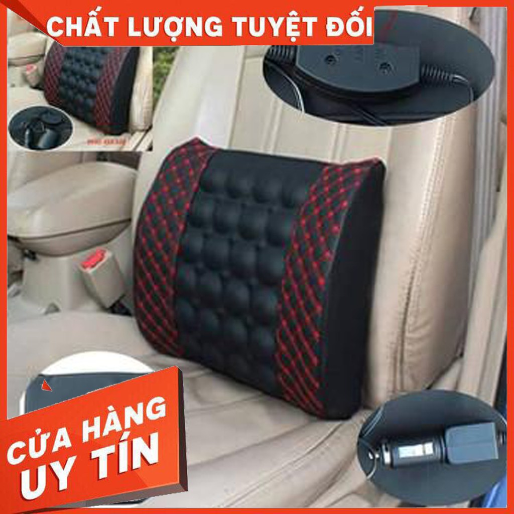 ⚡️FREESHIP⚡️ Đệm Massage Lưng Giảm Đau Mỏi Lưng Cho Bác Tài Cắm Đầu Tẩu Ô Tô