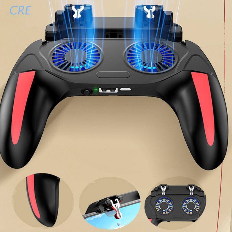 Tay Cầm Chơi Game 2 Trong 1 Tích Hợp Quạt Tản Nhiệt Không Gây Tiếng Ồn Cho Điện Thoại