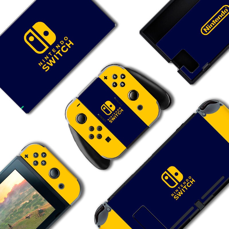 Miếng Dán Màu Trơn Dễ Thương Cho Máy Chơi Game Nintendo Switch