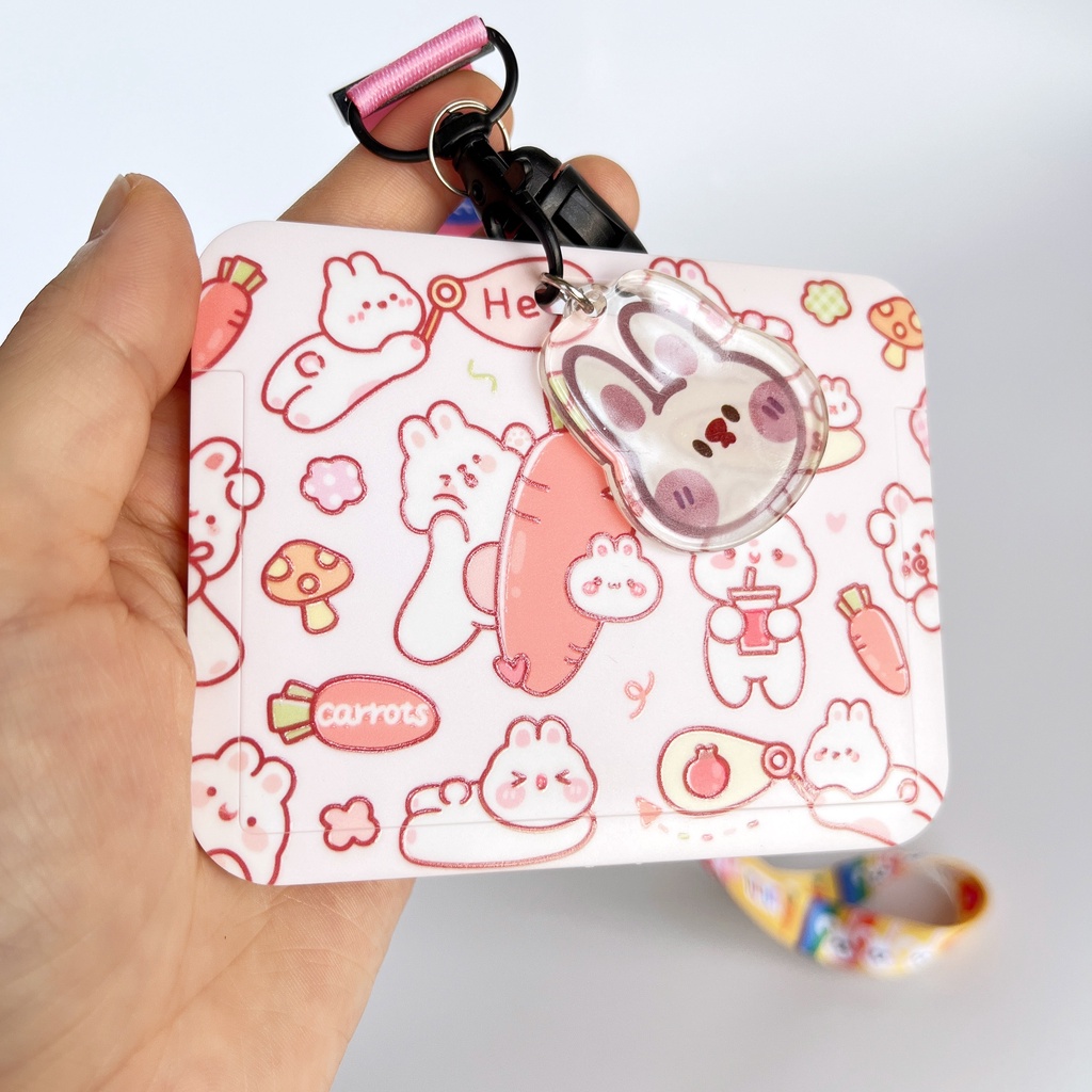 Bộ Thẻ Phân Loại Kèm Dây Đeo Họa Tiết Hoạt Hình Dành Cho Học Sinh