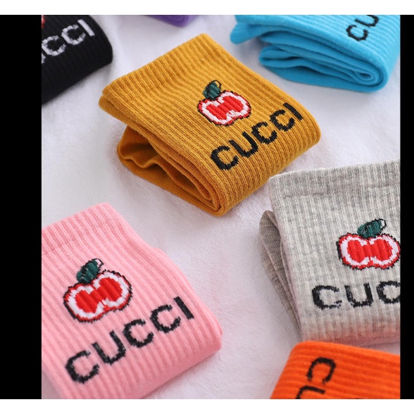 Vớ Tất GUCCI họa tiết trái cam phong cách trẻ trung, dễ thương và xinh xắn
