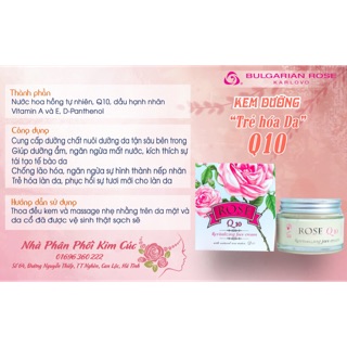 Kem Q10 Bulgaria - dưỡng trắng, mịn da chống lão hoá