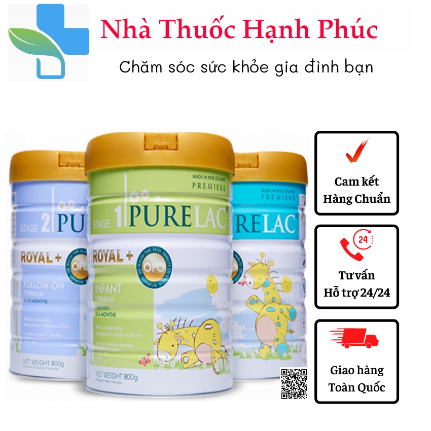 Sữa Bột Purelac số 1 ,2 ,3 - 800gr - Phát triển toàn diện