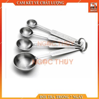 Bộ 4 muỗng đo lường inox