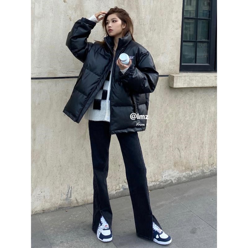 Quần Jean Dài Lưng Cao Dáng Rộng Thiết Kế Mới Thời Trang Theo Phong Cách Hàn Quốc