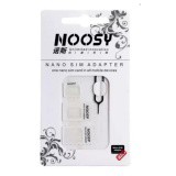 Bộ chuyển đổi Micro và nano sim thành sim thường 3 in 1 (Trắng) + Tặng 1 dao xếp atm V01