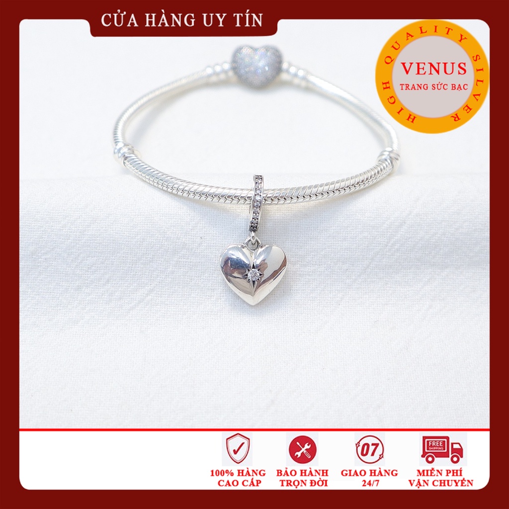 Charm treo tim mở nắp- Mã sản phẩm VENUST166