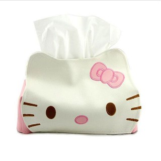 Túi Đựng Khăn Giấy Làm Từ Da Hình Hello Kitty