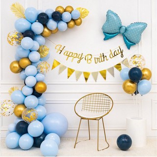 (S04) set trang trí sinh nhật tông pastel